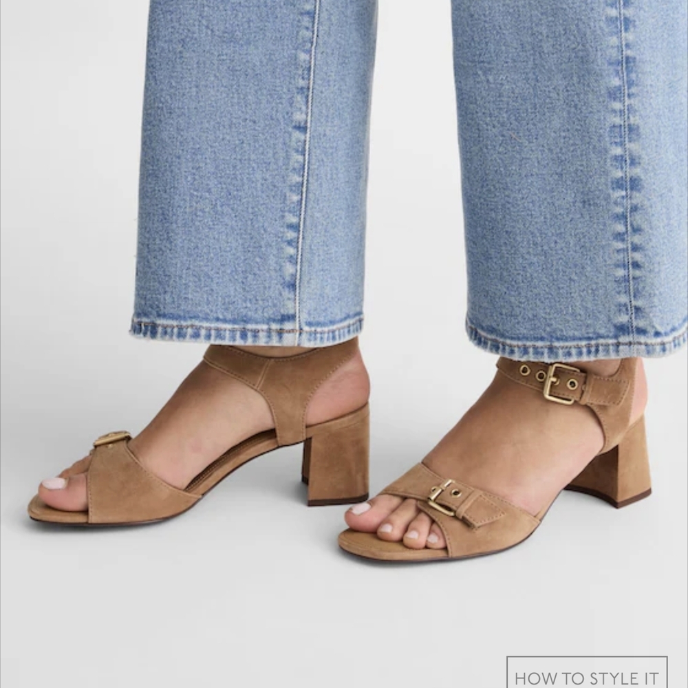 Madewell The Neeka Ankle-Strap Heeled Sandal tawny khaki - Picture 4 of 4